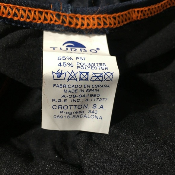 Turbo 55566122 Custom One Piece Swimsuit, Girl's Youth Size 8Y/04 Wide - Navy - Picture 4 of 8